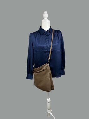 Coach Brown Leather Tote Crossbody Bag | Classic Style | Good Pre-Owned Conditio